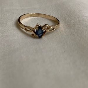 Jewelry - 10k gold created sapphire ring Jewelry - 10k gold created sapphire ring